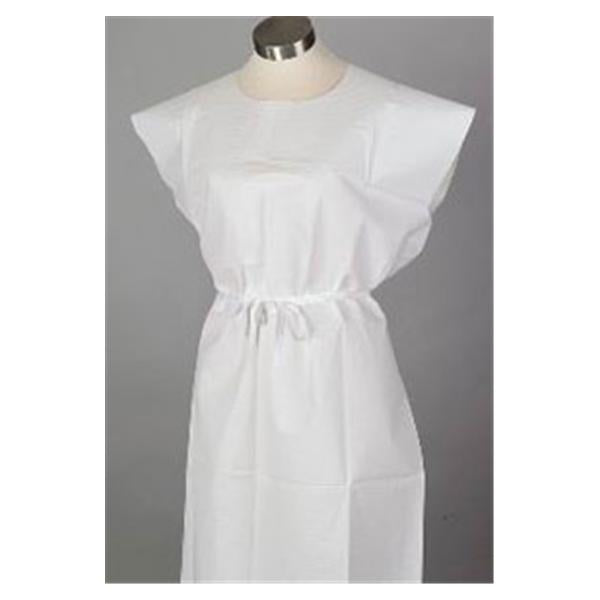 Gown Exam 30 in x 42 in White 3 Ply Tissue 50/Ca